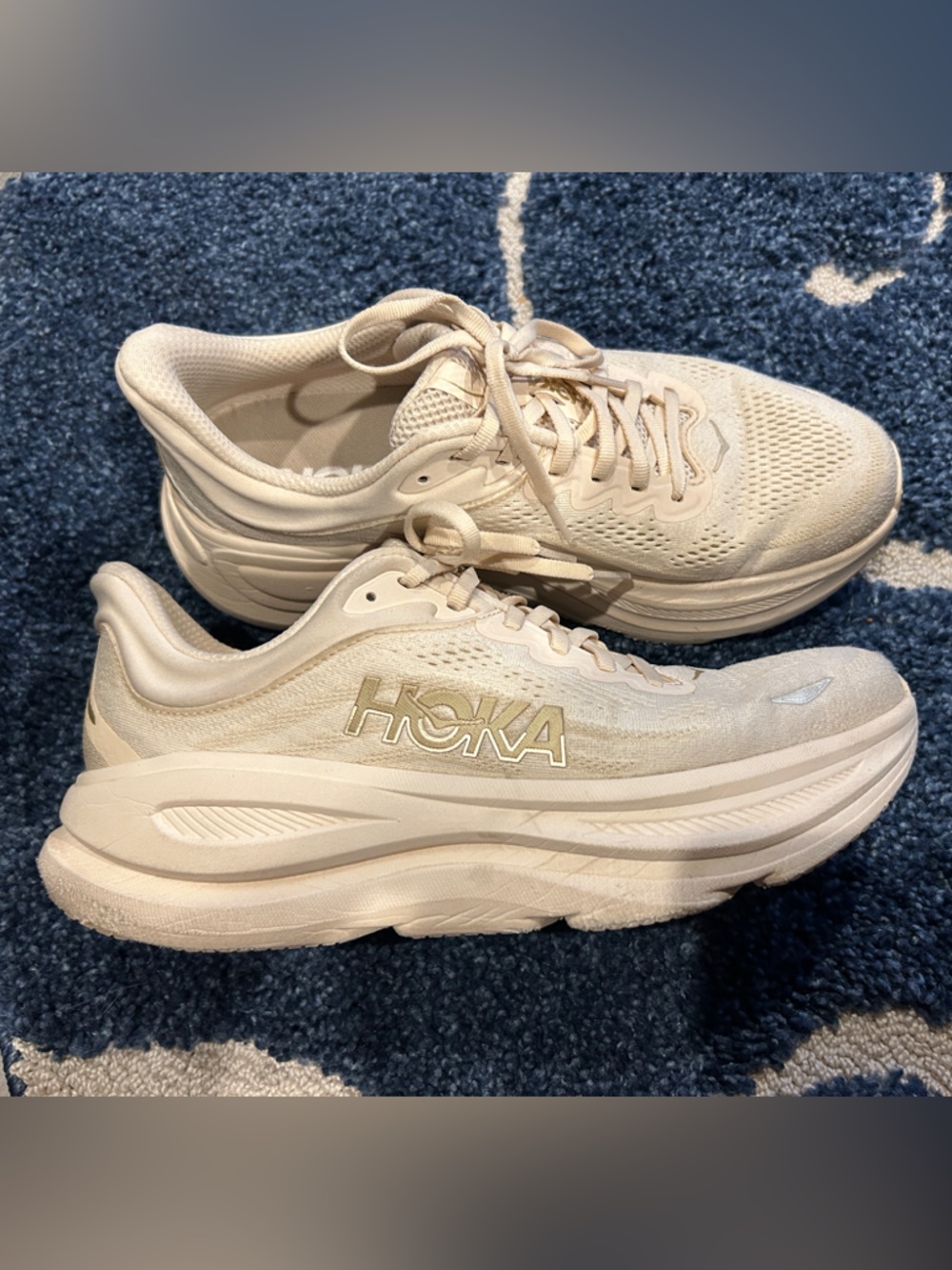 Hoka Bondi 9 Women’s Size 10B Truffle Salt/Sea Glass